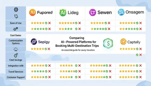 Comparing AI-Powered Platforms for Booking Multi-Destination Trips