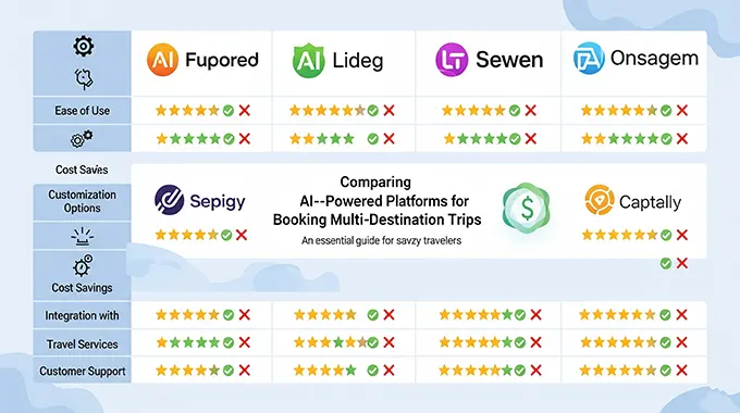 Comparing AI-Powered Platforms for Booking Multi-Destination Trips